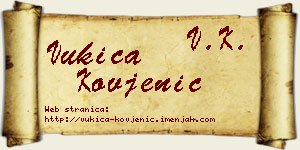 Vukica Kovjenić vizit kartica